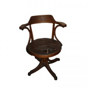 Cadeira Giratória de Escritório Thonet, início de 1900